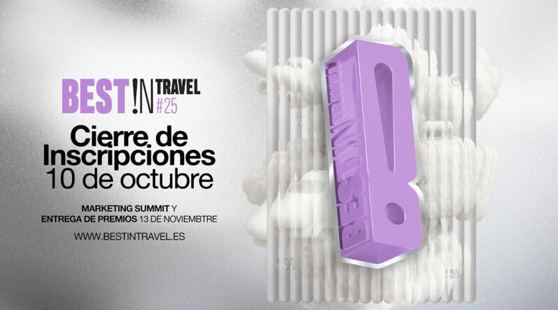 La cuarta edición de los Best!N Travel tendrá lugar el 13 de noviembre en Madrid